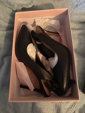 BCBGeneration Black Leather Heels